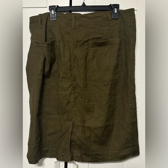 Anthropologie Maeve Khaki Skirt - Picture 2 of 4
